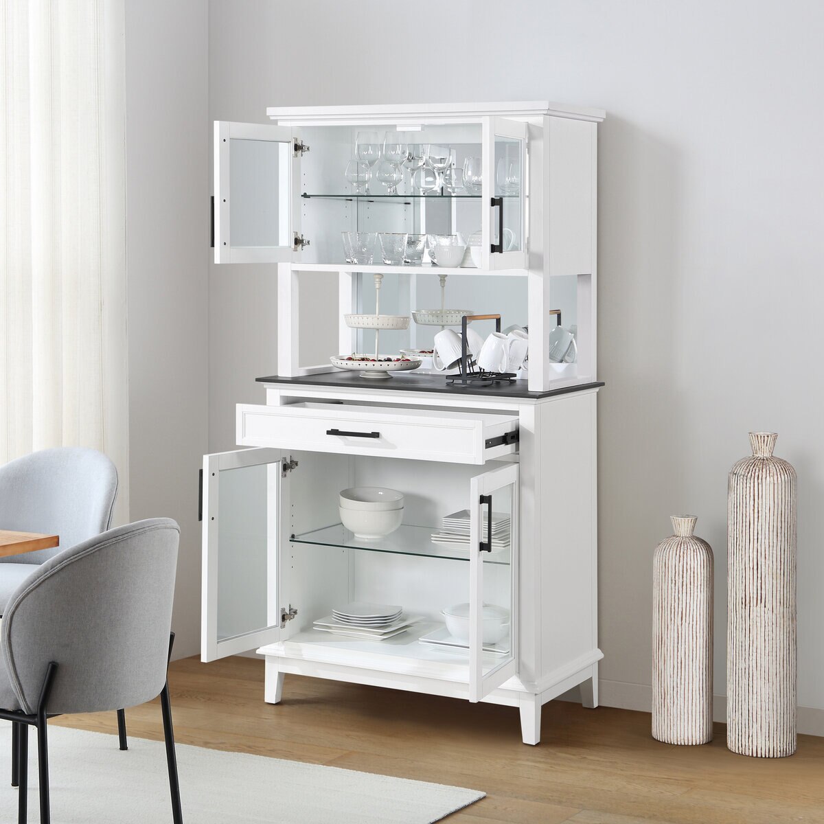 高級　白家具　LOXLEY ROWE DYLAN キャビネット　洋風 ラグジュアリー白家具 洋風 LOXLEY ROWE DYLAN キャビネット