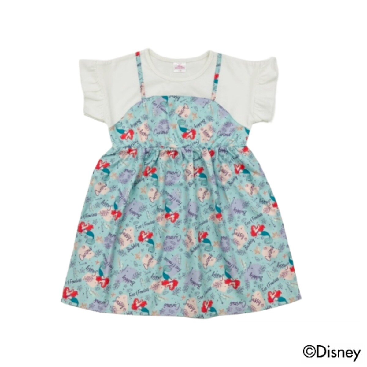 ディズニー キッズ ワンピースドレス アリエル 120