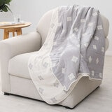 西川 6層ガーゼケット グレー