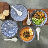 Signature Housewares Ramen Bowls With Spoons 4PC