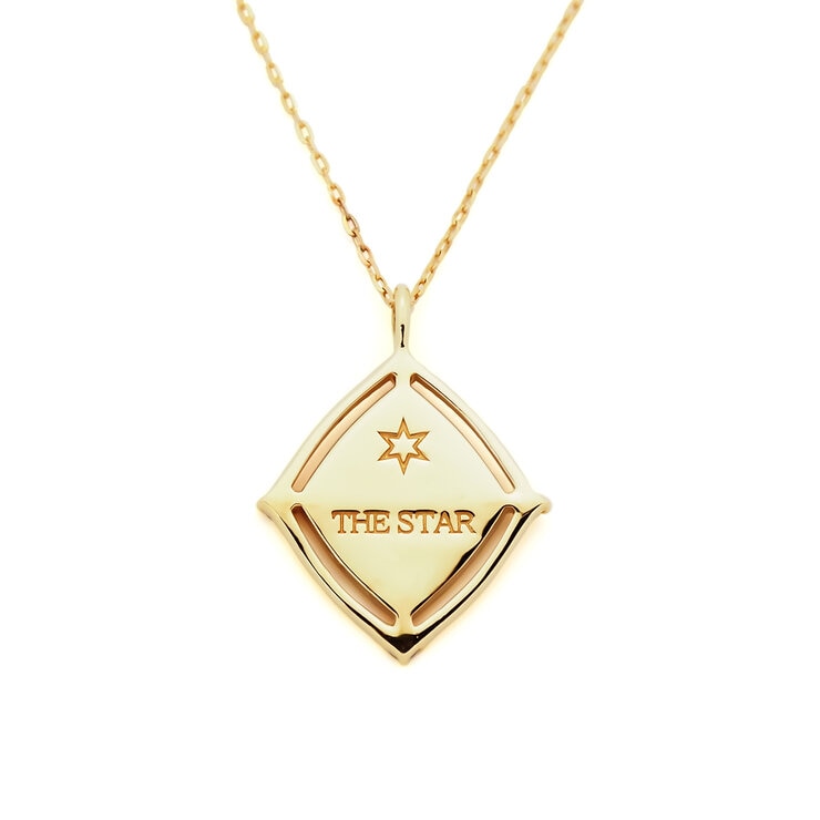 18K イエローゴールドタロットペンダント 「星」 18K イエローゴールドタロットペンダント 「星」