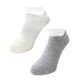 ココピタ スニーカーソックス 7足組 ホワイト/グレー 25-27cm