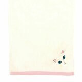 Uchinoko うちのニャンコ毛並ロングフェイスタオル 34cm x 100cm 3枚組 白猫/ホワイト