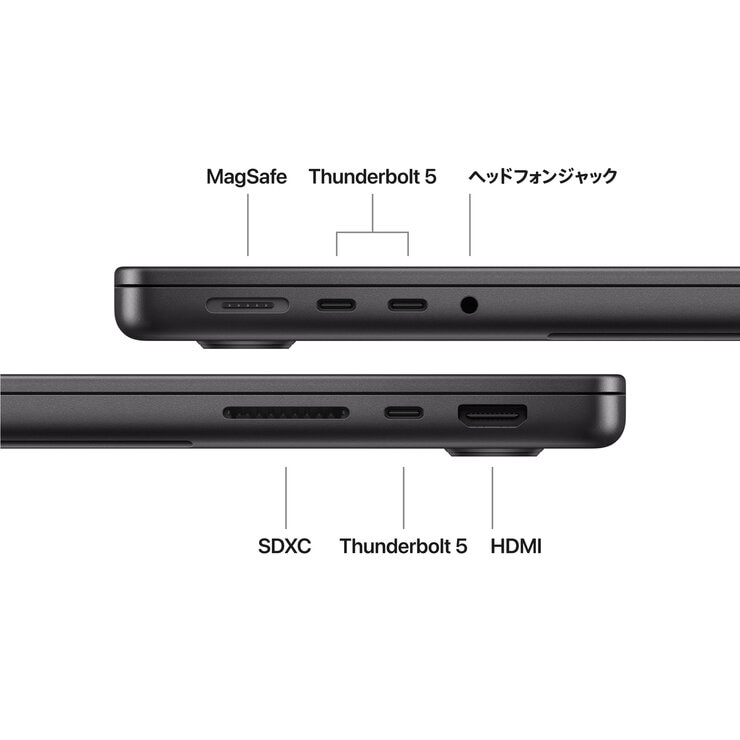 Apple/MacBook Pro 14インチ/18コアCPU/ 32コアGPU/M5 Maxチップ /36GB/2TB SSD-スペースブラック