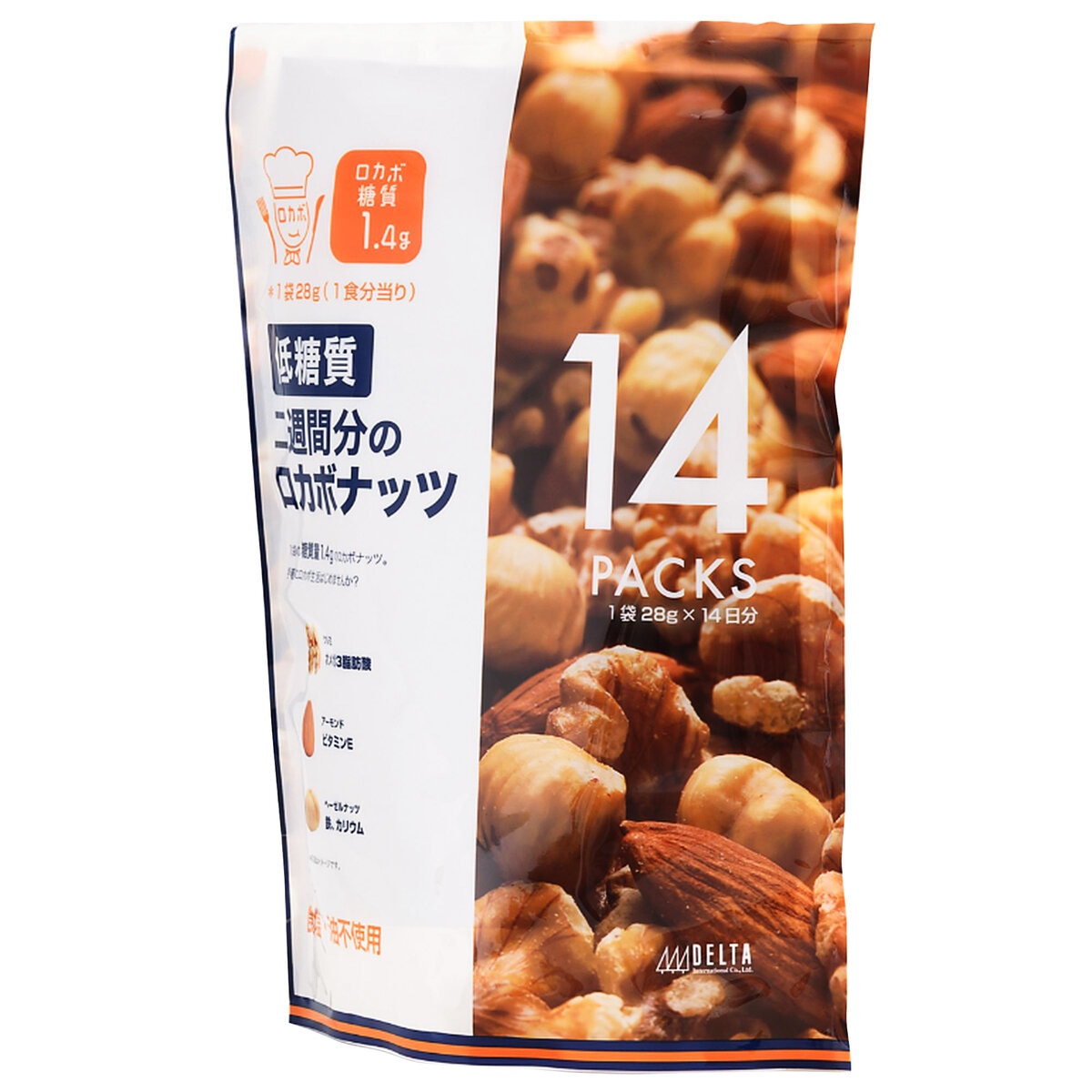 Costco　デルタ　14日間のロカボナッツ　14　袋　28g　X　Japan