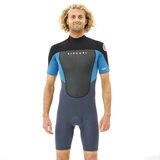 リップカール オメガ バックジップ ショートスリーブ ２mm 男性用 スプリングウェットスーツ 111MSP ブルー M