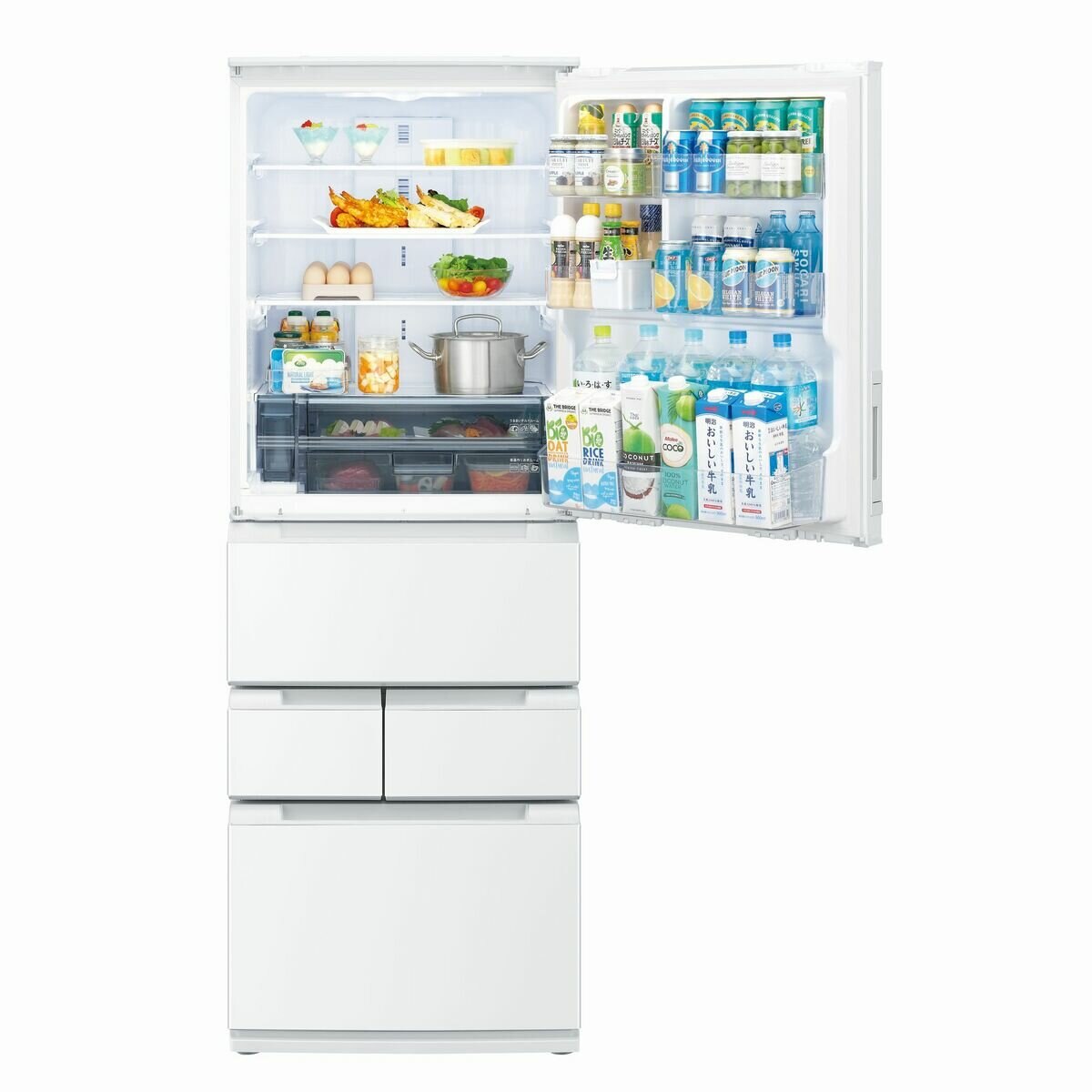 シャープ 冷蔵庫 SJMW46R-W