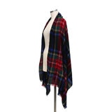 ジョンストンズ カシミヤ スカーフ ブラックスチュワート 180x70 cm