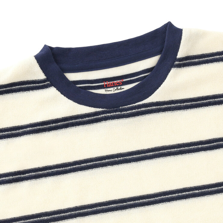 ヘインズ ウィメンズ ラウンジウェアセット オフホワイト/ネイビー M